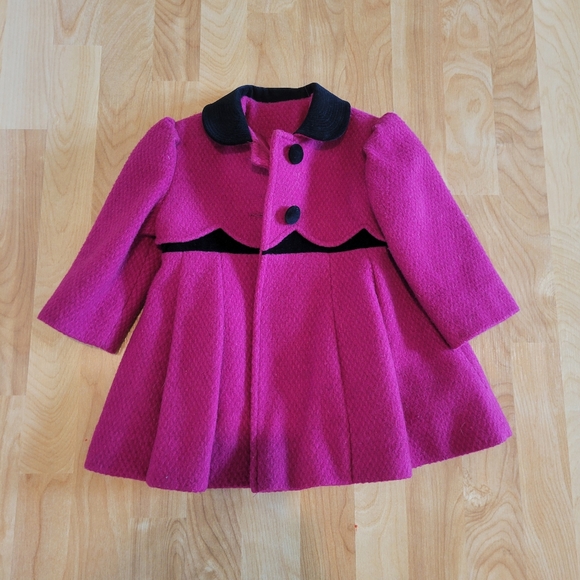 Rothschild Wool Toddler Pea Coat Vintage Pink Size 2T - Picture 6 of 7